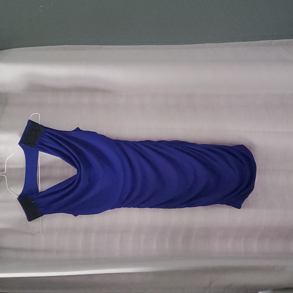Purple w/black dress size xs open back